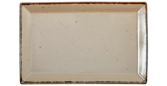 SERVIERPLATTE - Taupe, LIFESTYLE, Keramik (23/36cm) - Landscape