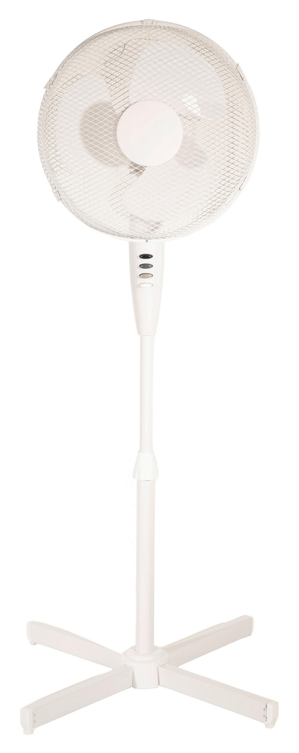 STANDVENTILATOR - Weiß, Basics, Kunststoff/Metall (58/58/116cm) - Globo