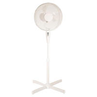 STANDVENTILATOR - Weiß, Basics, Kunststoff/Metall (58/58/116cm) - Globo