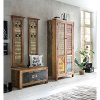 GARDEROBE 4-teilig  in 165/180/40 cm  - Multicolor/Naturfarben, Design, Holz (165/180/40cm) - MID.YOU
