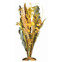 TROCKENBLUMENSTRAUSS  - Gelb/Orange, Basics, Naturmaterialien (55cm)