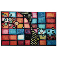 FUßMATTE  50/75 cm  Multicolor  - Multicolor, Trend, Kunststoff/Textil (50/75cm) - wash+dry