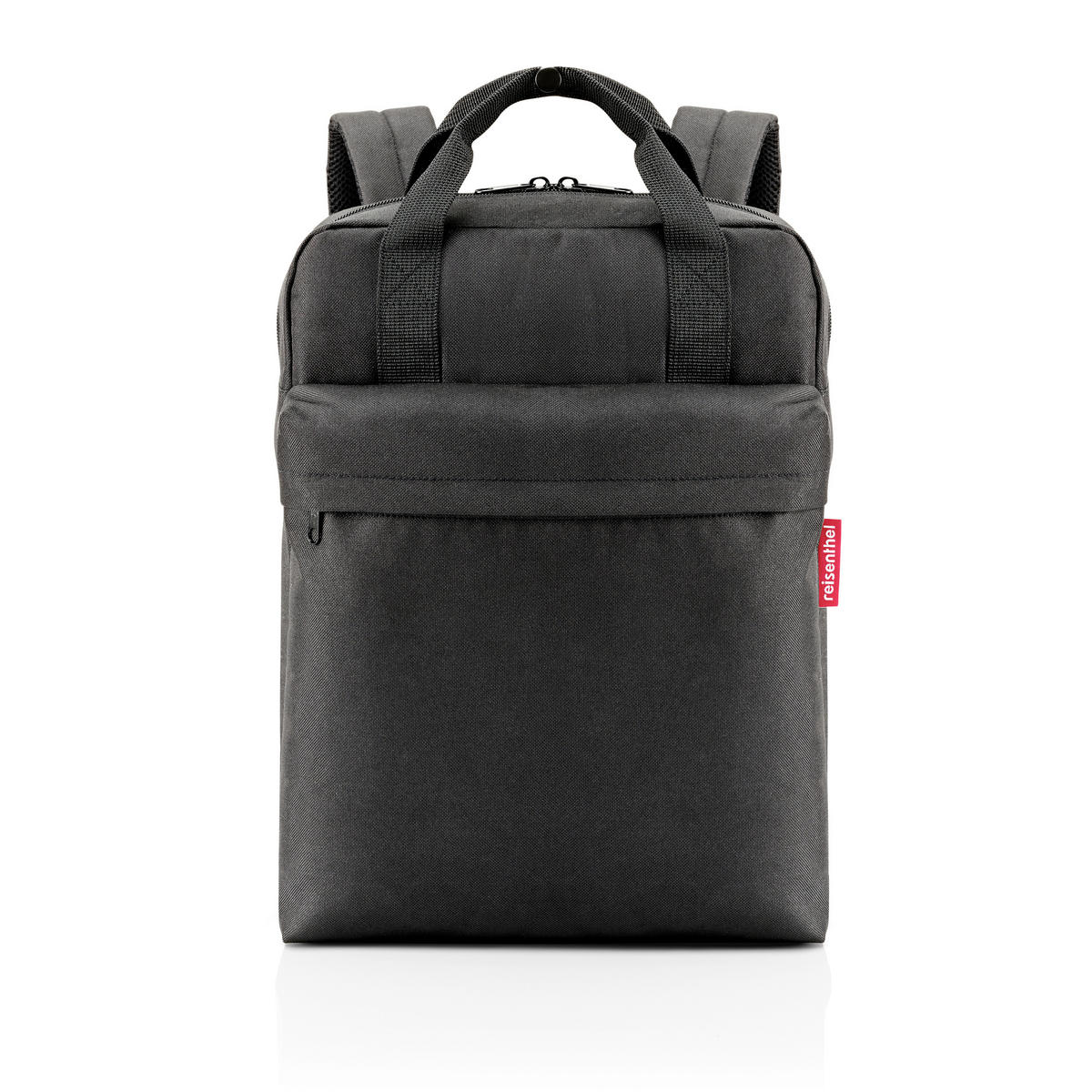 RUCKSACK Allday backpack M black  - Schwarz, Basics, Kunststoff/Textil (30/39/13cm) - Reisenthel