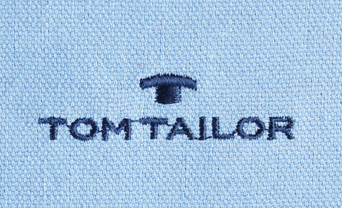 KISSENHÜLLE Dove Signature 40/40 cm  - Blau/Hellblau, KONVENTIONELL, Textil (40/40cm) - Tom Tailor