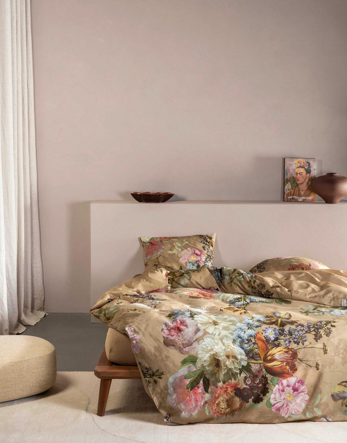 BETTWÄSCHE Rosabelle Satin 200/200 cm  - Sandfarben, KONVENTIONELL, Textil (200/200cm) - Essenza
