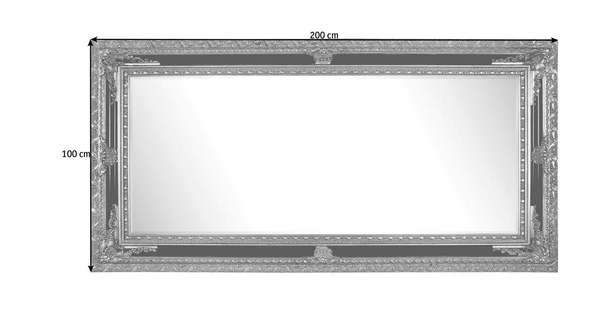 WANDSPIEGEL 100/200/7,1 cm    - Goldfarben, Lifestyle, Glas/Holz (100/200/7,1cm) - Landscape