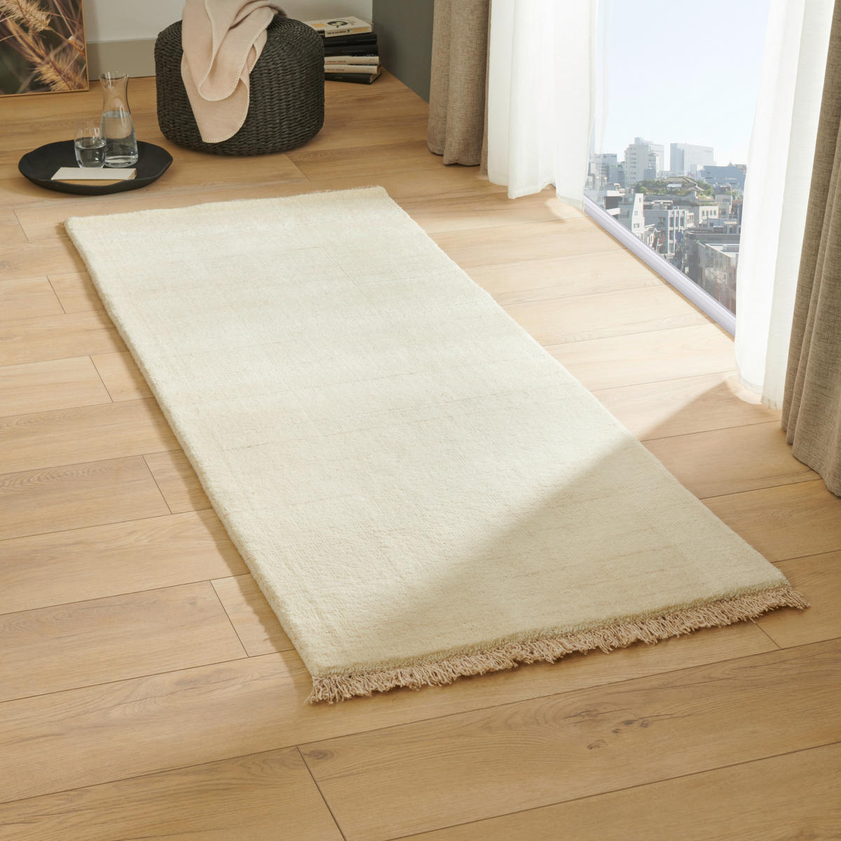 ORIENTTEPPICH 80/300 cm Gabbeh Premium Natur  - Naturfarben, Design, Textil (80/300cm) - Cazaris