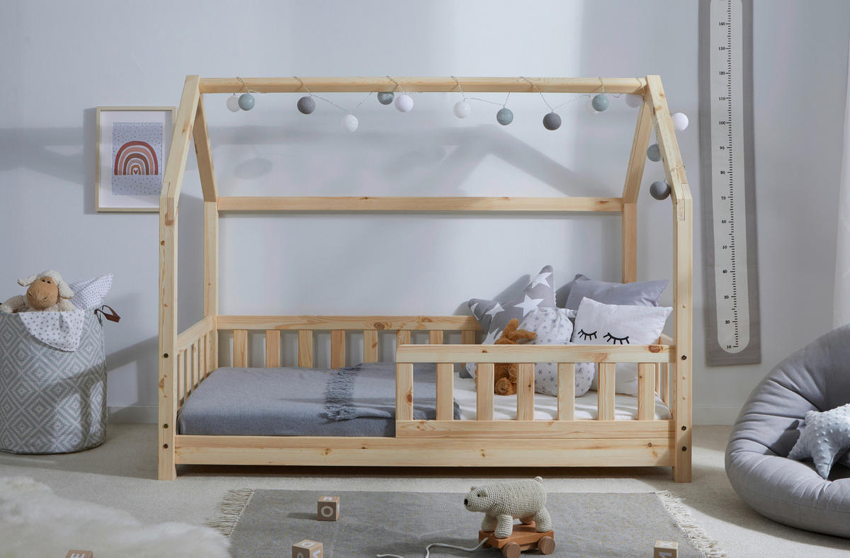 HAUSBETT 80/160 cm Naturfarben  - Naturfarben, Modern, Holz (80/160cm) - MID.YOU