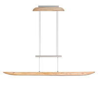 LED-HÄNGELEUCHTE Montafon 120/18/80-160 cm   - Natur, Holz (120/18/80-160cm) - Waldwelt