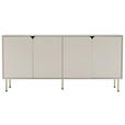 SIDEBOARD  in 160/75/40 cm  - Seidengrau, Design, Holzwerkstoff/Metall (160/75/40cm) - Xora
