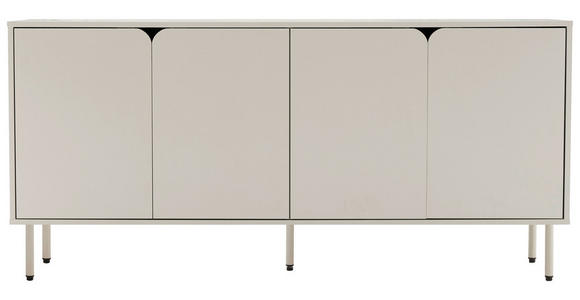 SIDEBOARD  in 160/75/40 cm  - Seidengrau, Design, Holzwerkstoff/Metall (160/75/40cm) - Xora