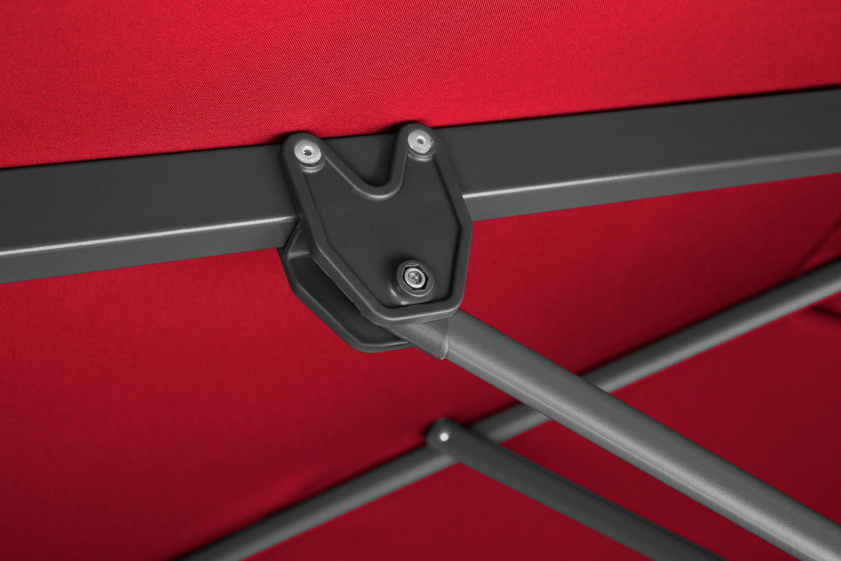AMPELSCHIRM 270 cm Rot  - Anthrazit/Rot, Basics, Textil/Metall (338/239/270cm) - Schneider