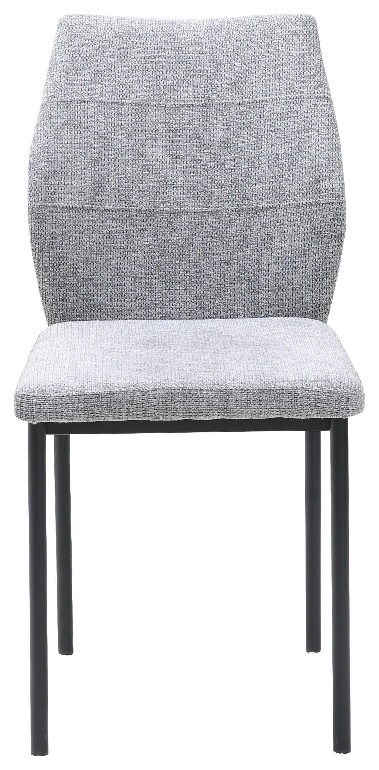 STUHL Samt Grau  - Schwarz/Grau, Design, Textil/Metall (44/88/57cm) - Carryhome