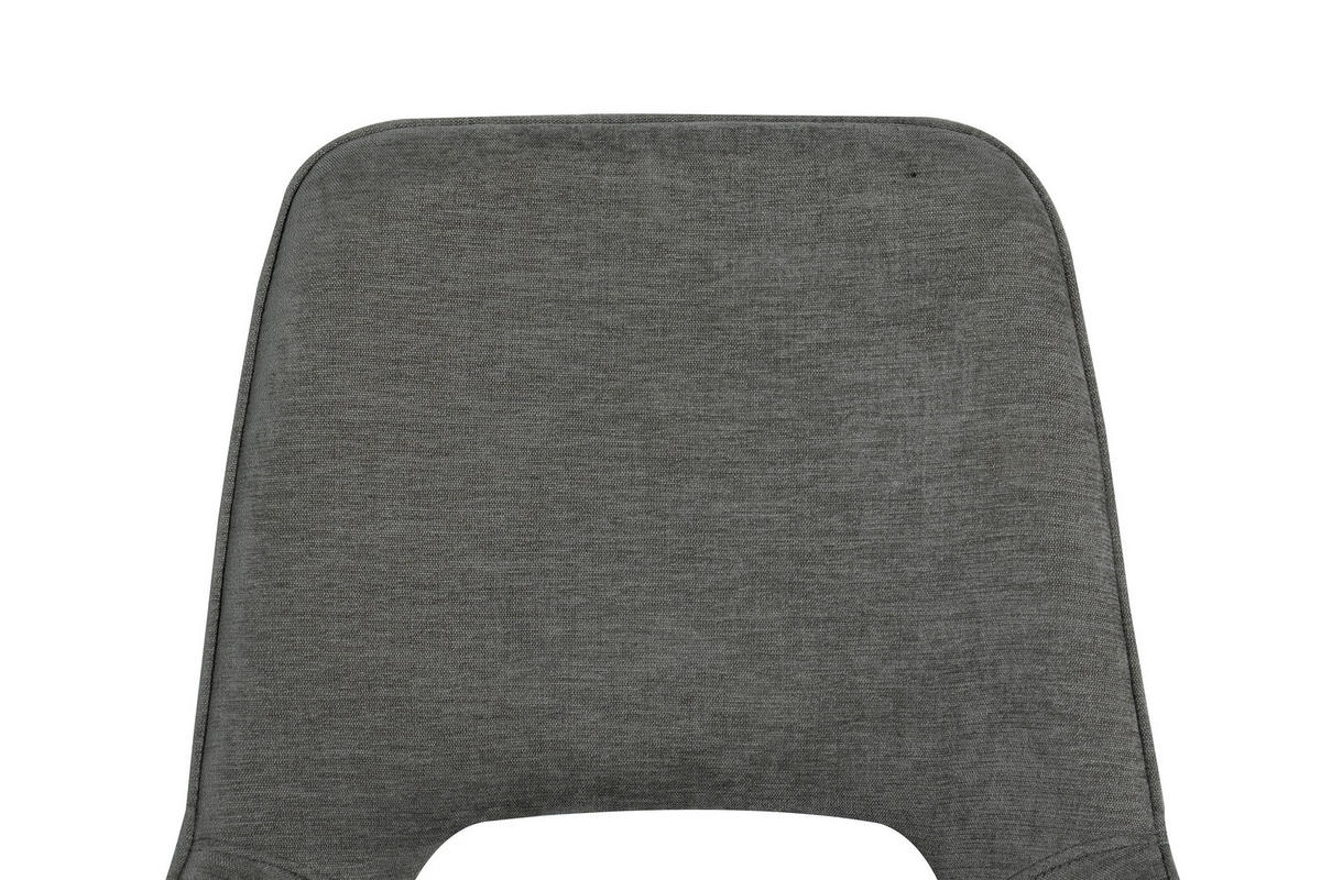 STUHL   Samt  Grau  - Grau, MODERN, Textil/Metall (50/86/62cm) - Livetastic