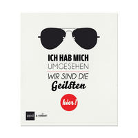 SCHWAMMTUCH  - Schwarz/Weiß, Basics, Textil (20/17cm) - PPD