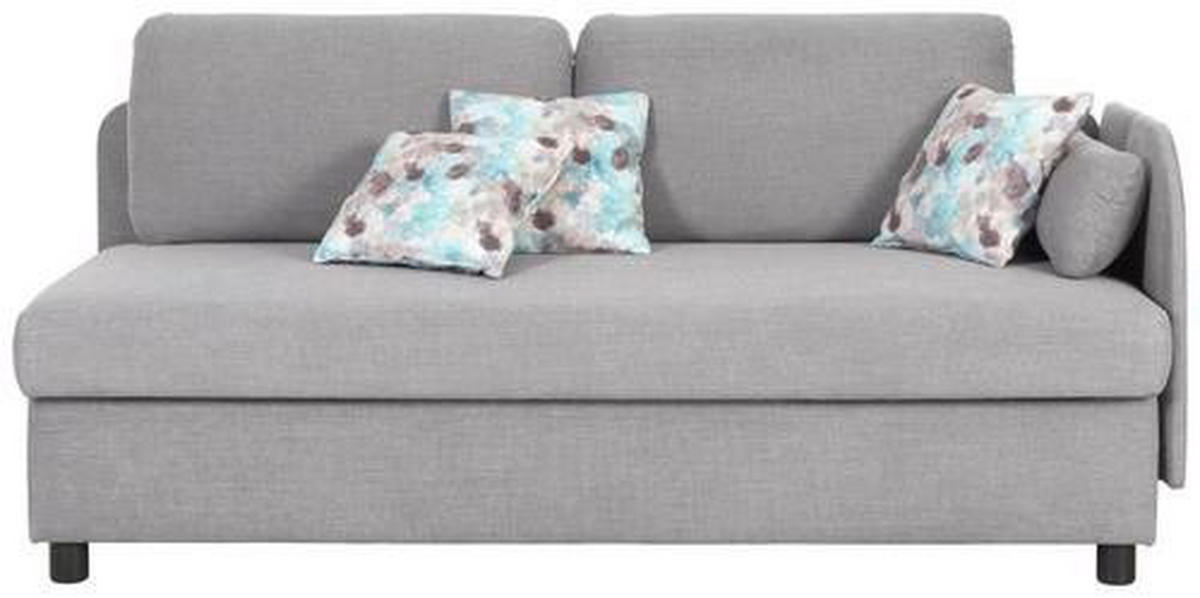LIEGE in Grau  - Wengefarben/Grau, MODERN, Holz/Textil (206/80/94cm) - Joka