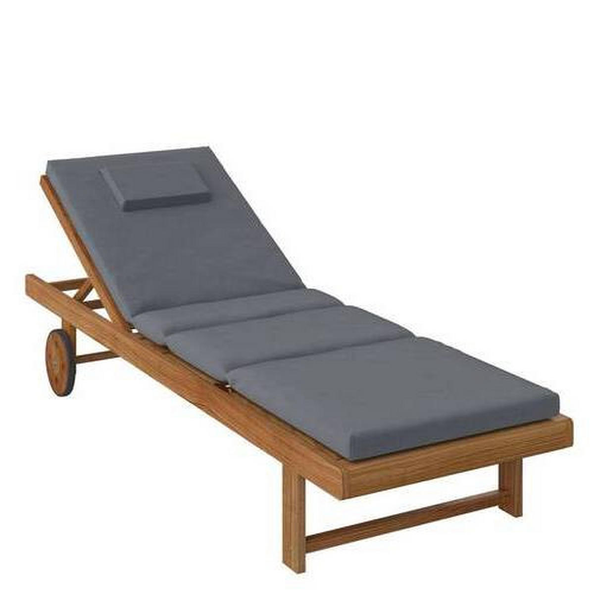 LEŽALJKA VRTNA  boje bagrema, tamno siva  drvo, tekstil      - boje bagrema/tamno siva, Konvencionalno, drvo/tekstil (201/60/74cm) - Ambia Garden