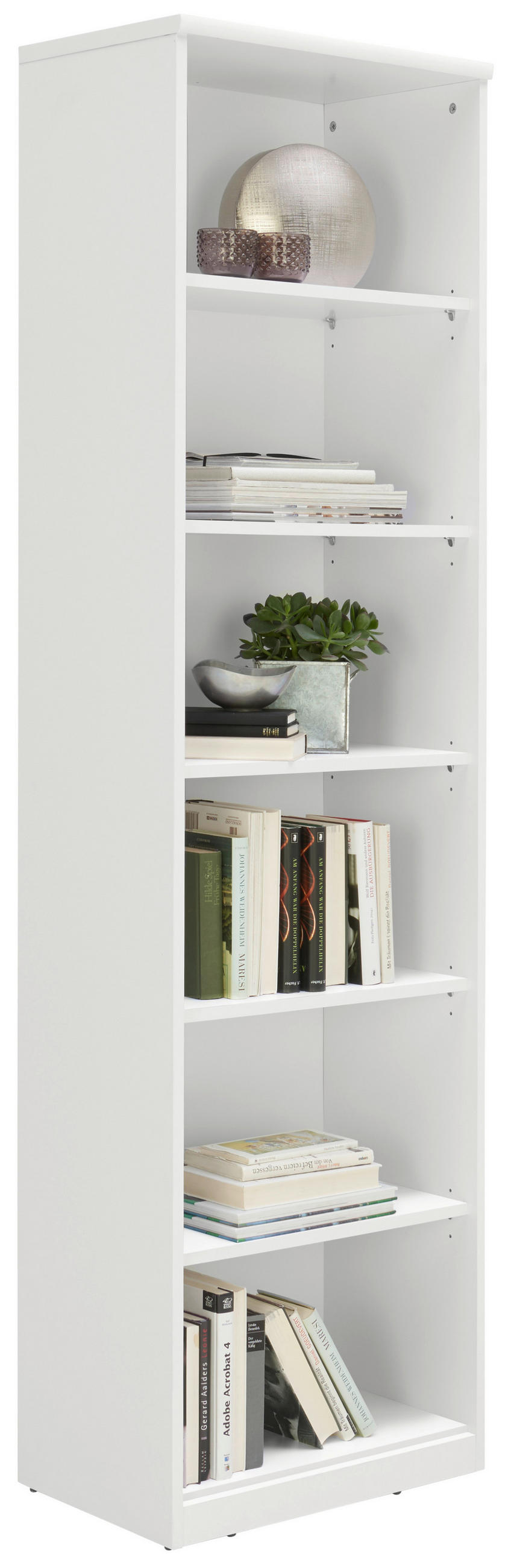 Xora REGÁL, bílá, 55/194/36 cm