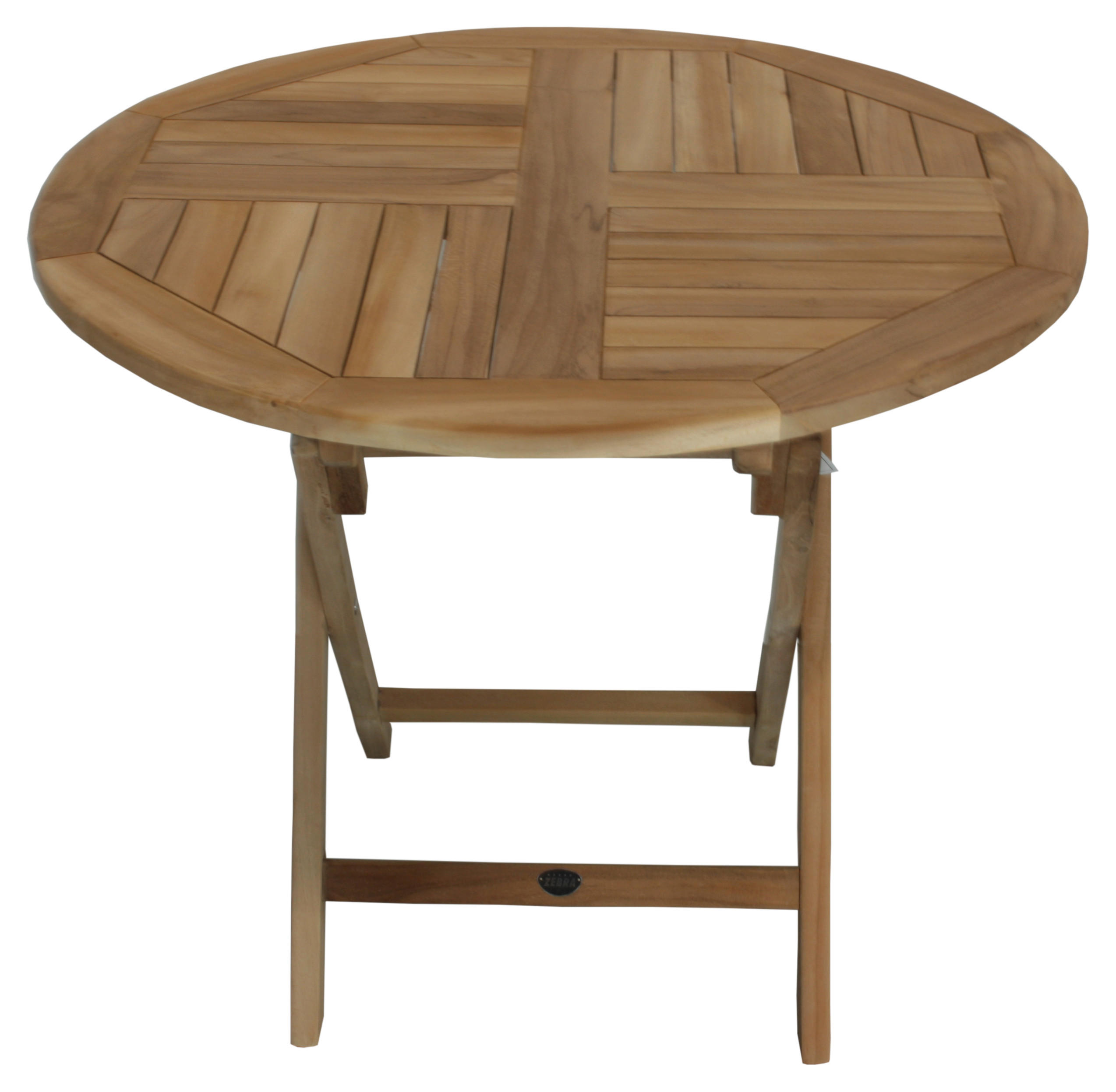 GARTENTISCH 90/90/74 cm Holz rund  - Naturfarben, KONVENTIONELL, Holz (90/90/74cm) - Zebra 