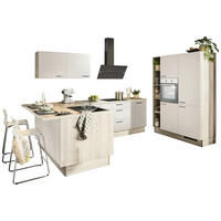 ECKKÜCHE XO 21  in Kaschmir, Tannenholzfarben  - Kaschmir/Tannenholzfarben, Design, Holzwerkstoff/Metall (121,6/280/150cm) - Xora