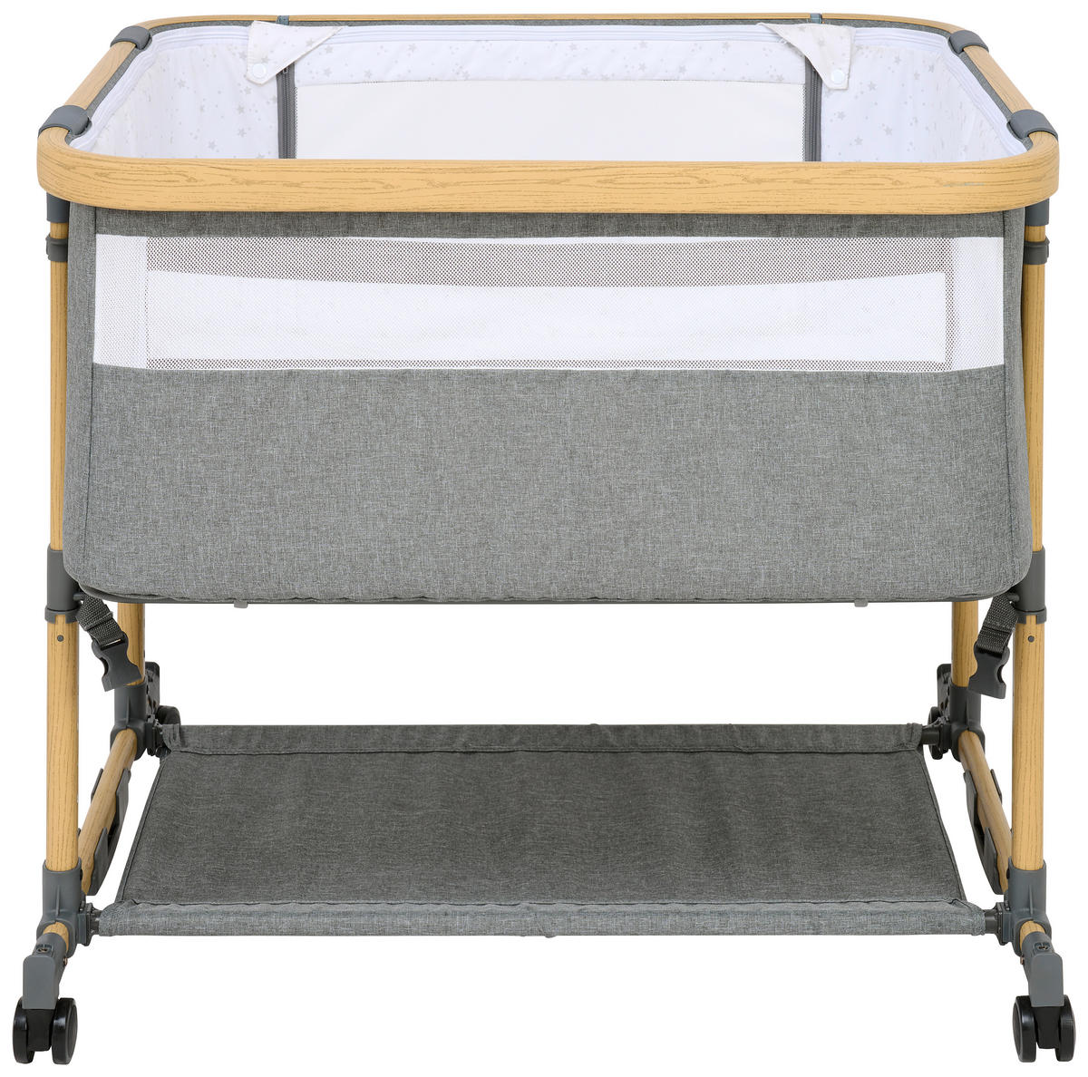 BEISTELLBETT  84/84/83,2 cm  - Ecru/Weiß, Basics, Holzwerkstoff/Kunststoff (84/84/83,2cm) - Jimmylee