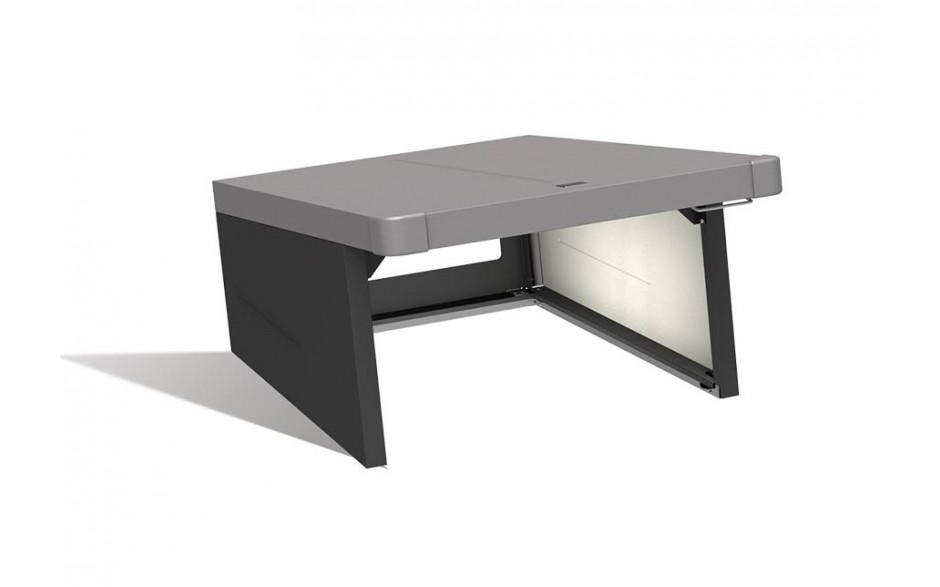 RASENROBOTERGARAGE - Dunkelgrau/Anthrazit, Design, Metall (78/49/90cm) - Biohort