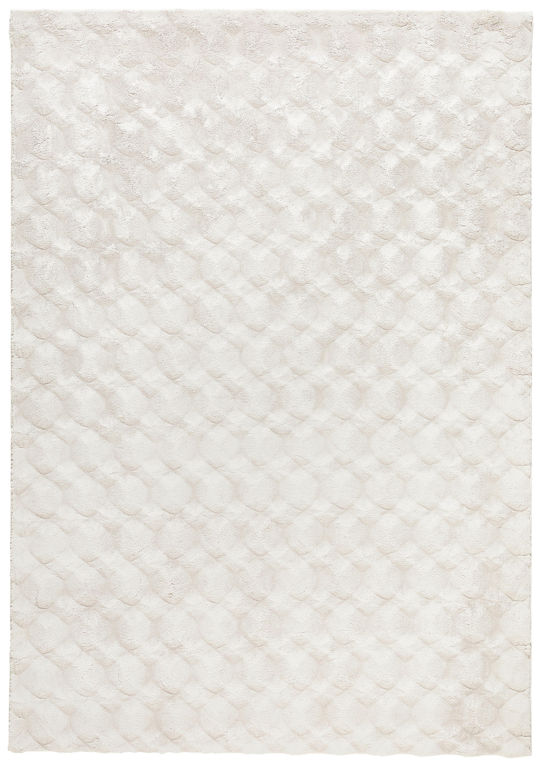 Covor Cu Fir Lung  Diamond  - alb, Konventionell, textil (80/150cm) - Novel