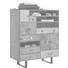 KOMMODE Mangoholz massiv Mooreichefarben - Mooreichefarben/Multicolor, Trend, Holz/Metall (100/118/40cm) - Carryhome