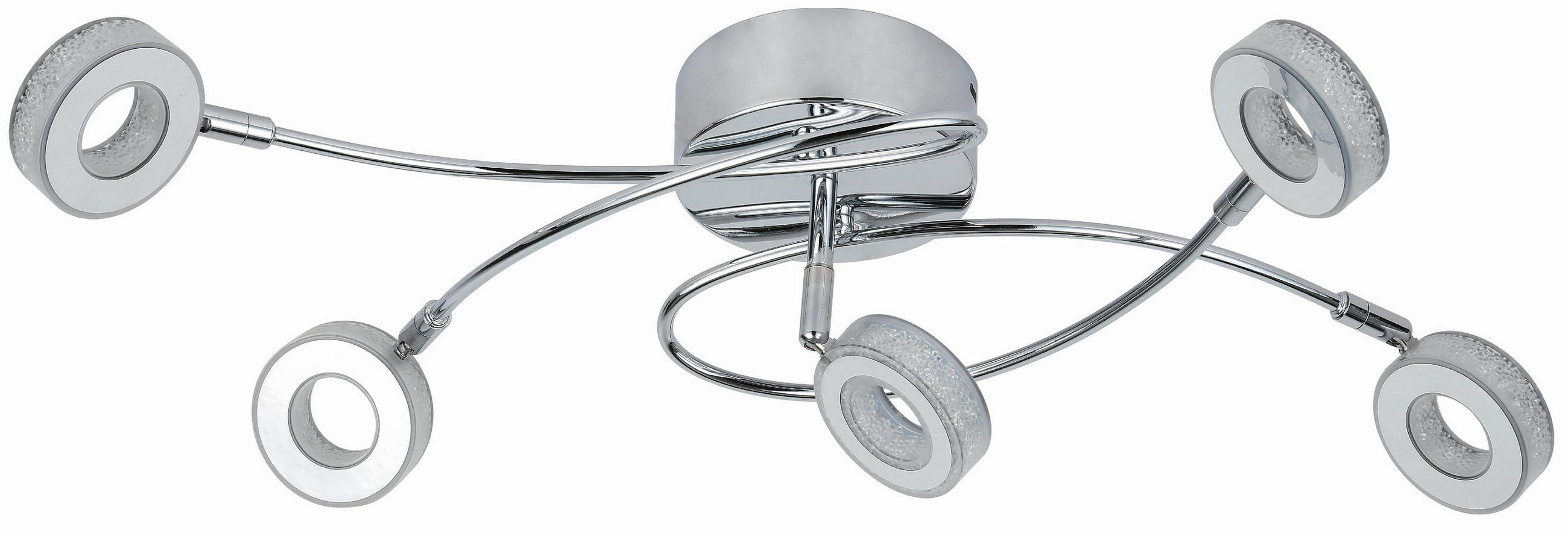 LED SVJETILJKA STROPNA Vinola  - boje kroma, Design, metal/plastika (68/30/20cm)