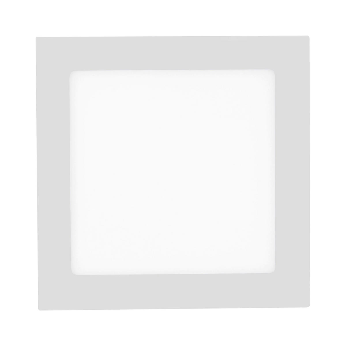 LED PLAFONJERA - bela, Osnovno, metal/plastika (17/17/4,5cm)