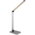 LED-SCHREIBTISCHLEUCHTE 47/67/11 cm   - Opal/Grau, Basics, Kunststoff/Metall (47/67/11cm) - Novel