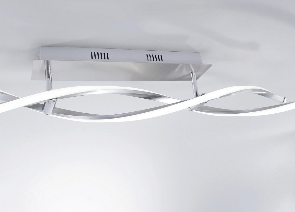 LED-DECKENLEUCHTE 110/8/15,6 cm   - Nickelfarben, Design, Metall (110/8/15,6cm) - Paul Neuhaus