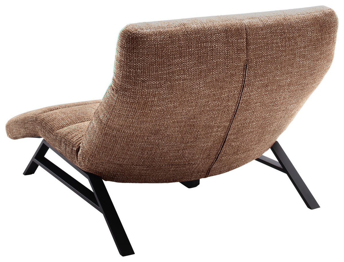 RELAXLIEGE Chenille Rostfarben  - Rostfarben/Schwarz, Design, Textil/Metall (120/54-113/158-198cm) - Pure Home Lifestyle