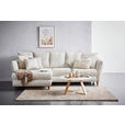 ECKSOFA in Cord Naturfarben  - Eichefarben/Naturfarben, MODERN, Holz/Textil (284/162cm) - Carryhome