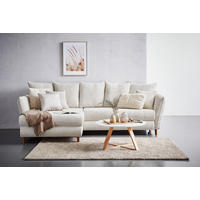HÖRNSOFFA i manchester naturfärgad  - ekfärgad/naturfärgad, Modern, trä/textil (162/284cm) - MID.YOU