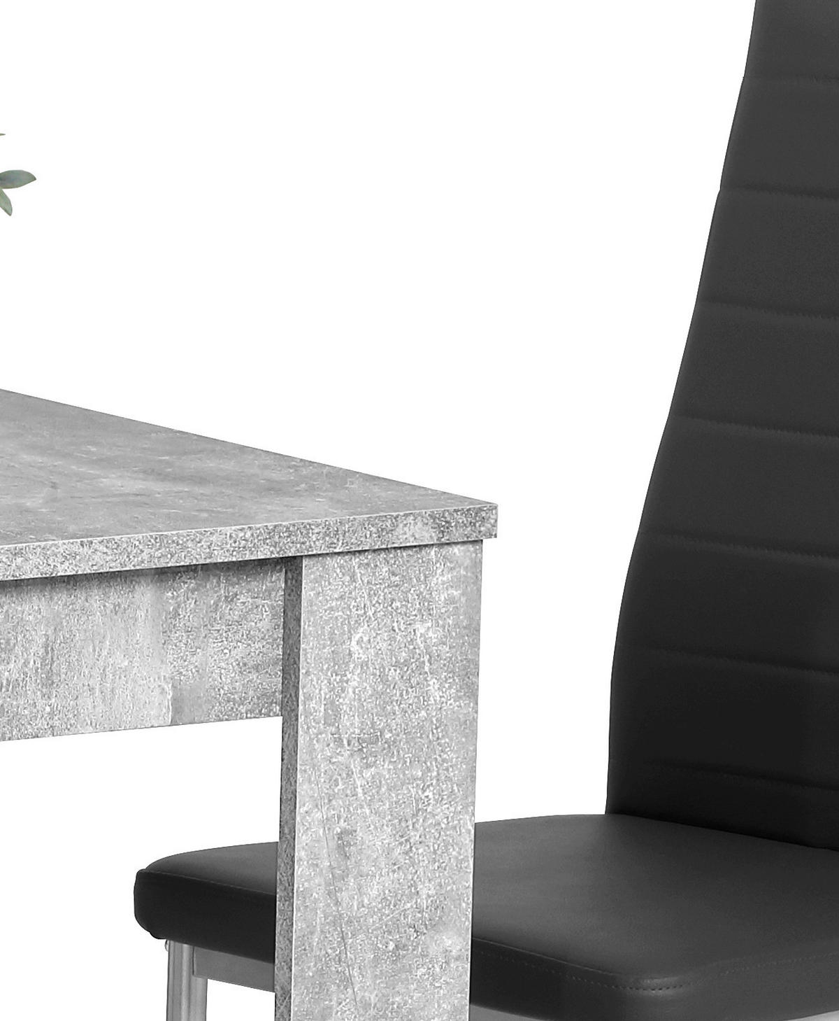 TISCHGRUPPE Grau  - Grau, MODERN, Textil/Metall (80/74/80cm)