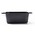 SERVIERPFANNE Greblon®-Antihaftbeschichtung  - Klar/Edelstahlfarben, Basics, Glas/Metall (24/24/10,5cm) - Homeware Profession.