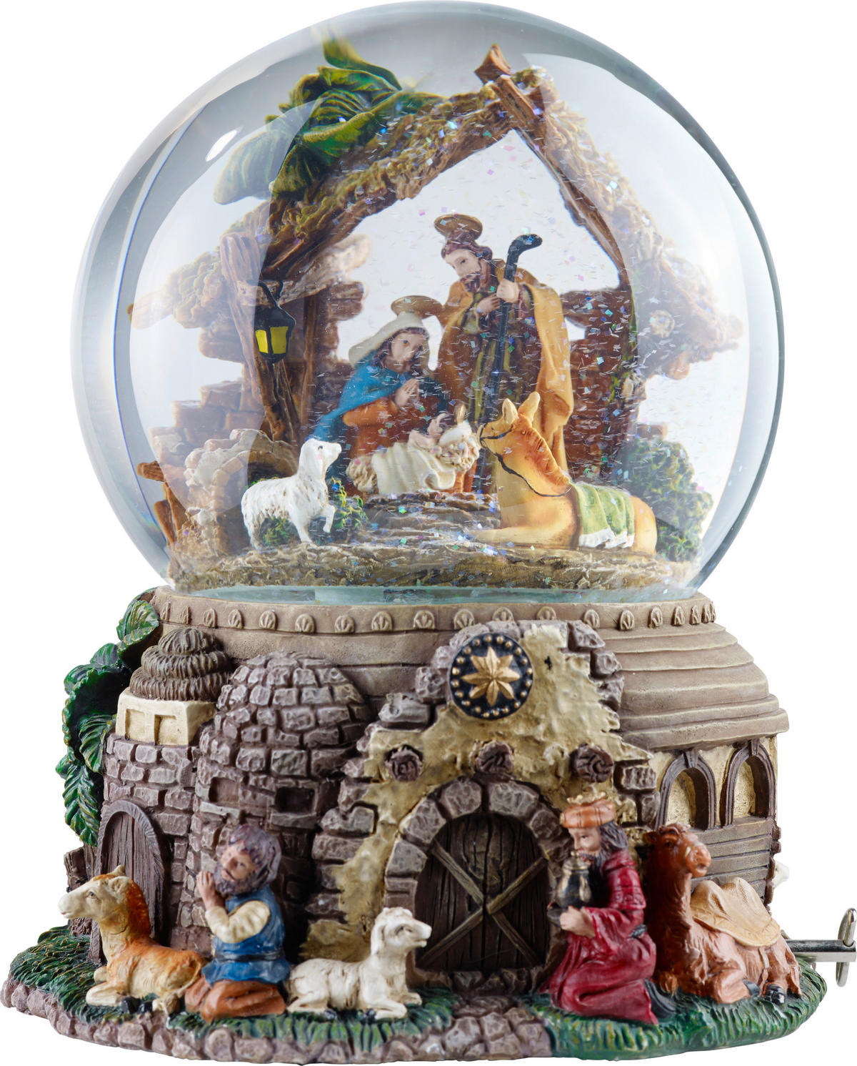 SCHNEEKUGEL - Multicolor, LIFESTYLE, Keramik/Kunststoff (18/18/22cm)
