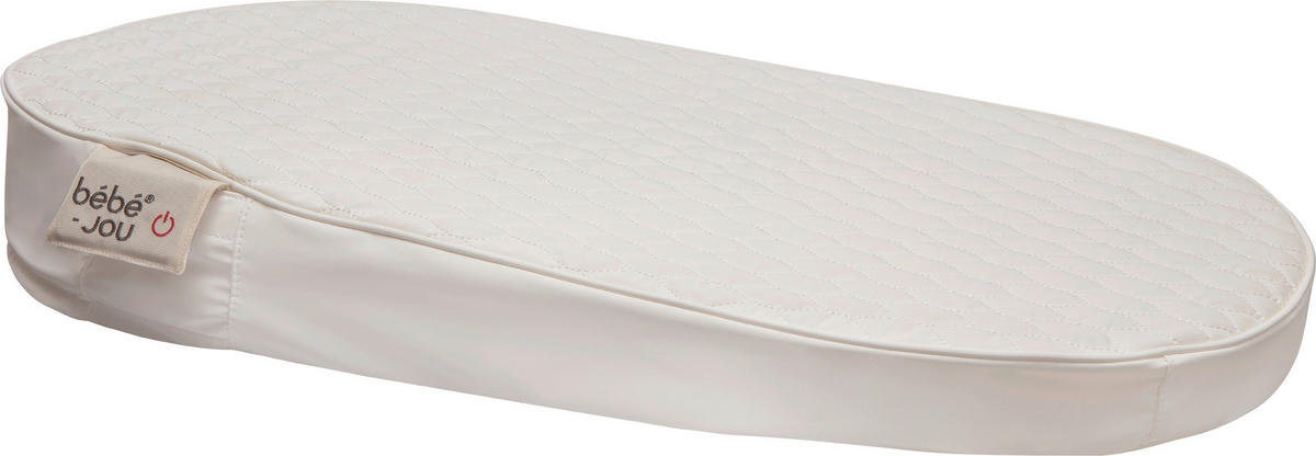 WICKELAUFLAGE beheizt  74/44.5/9 cm  - Weiß, Basics, Kunststoff (74/44.5/9cm) - Bebe Jou