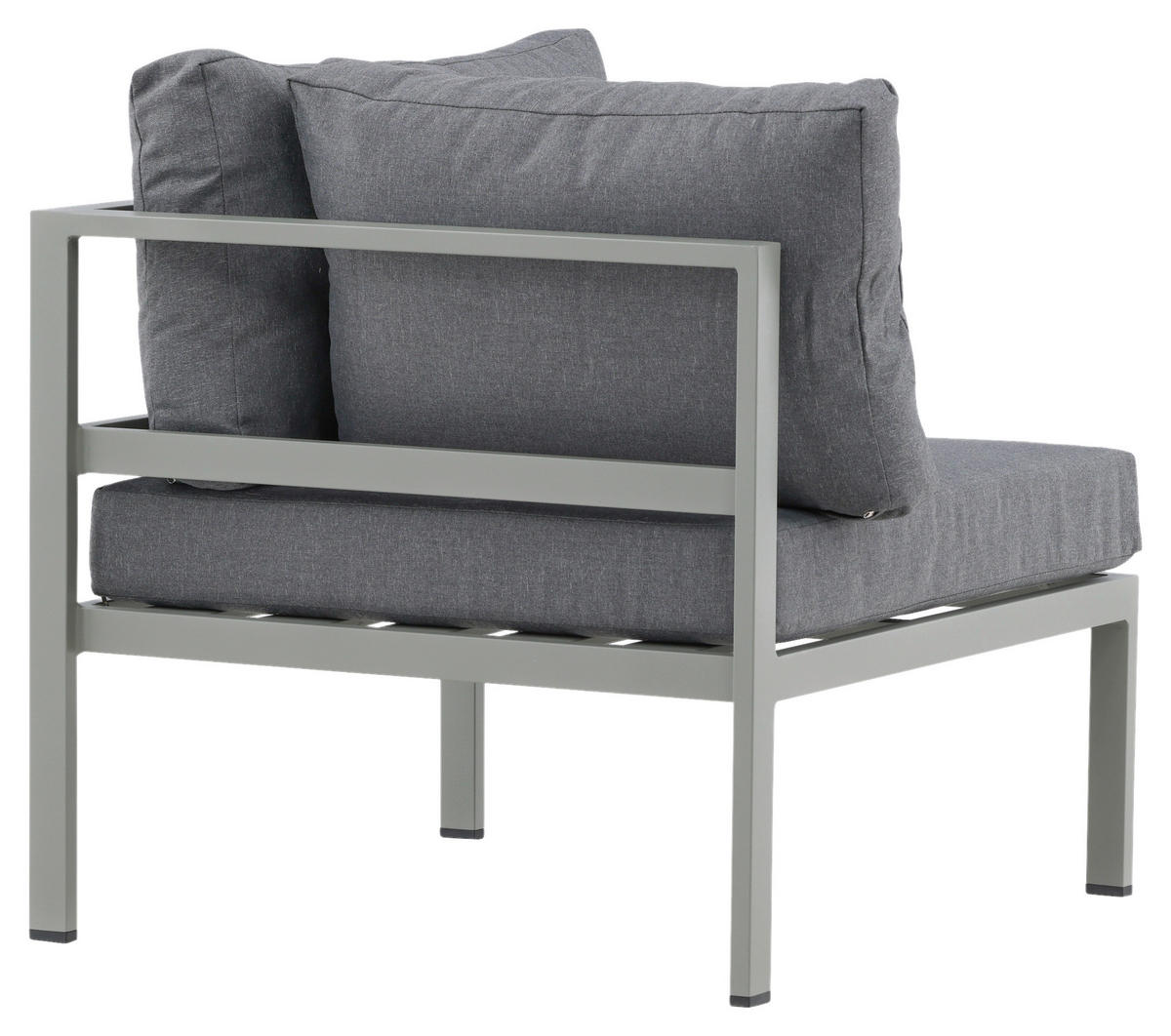 LOUNGEGRUPP HÖRNMODUL  - grå/pastellgrön, Klassisk, metall (74/65/74cm) - Gardenson