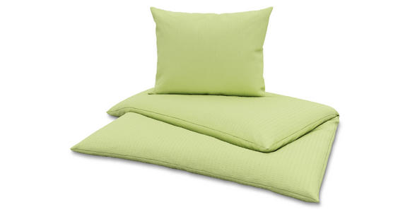 Bettwäsche Milena 140/200cm Grün - Grün, KONVENTIONELL, Textil - Luca Bessoni