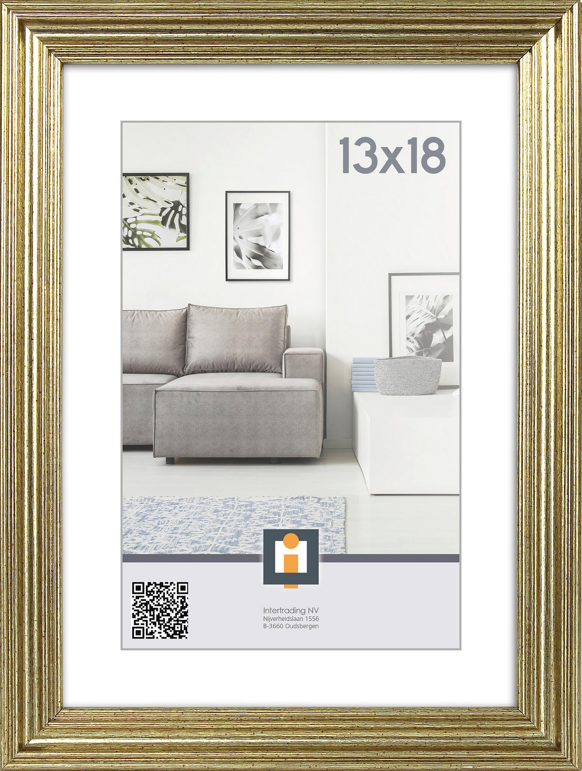 OKVIR ZA SLIKE       15/20/1.2 cm   - boje šampanjca, Basics, staklo/plastika (15/20/1.2cm)