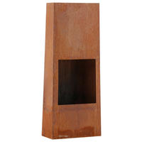FEUERSTELLE  - Dunkelorange, KONVENTIONELL, Metall (50/120/20cm) - Gardenson