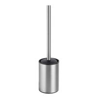 WC-BÜRSTENGARNITUR - Edelstahlfarben/Schwarz, KONVENTIONELL, Kunststoff/Metall (9/37/9cm) - Wenko