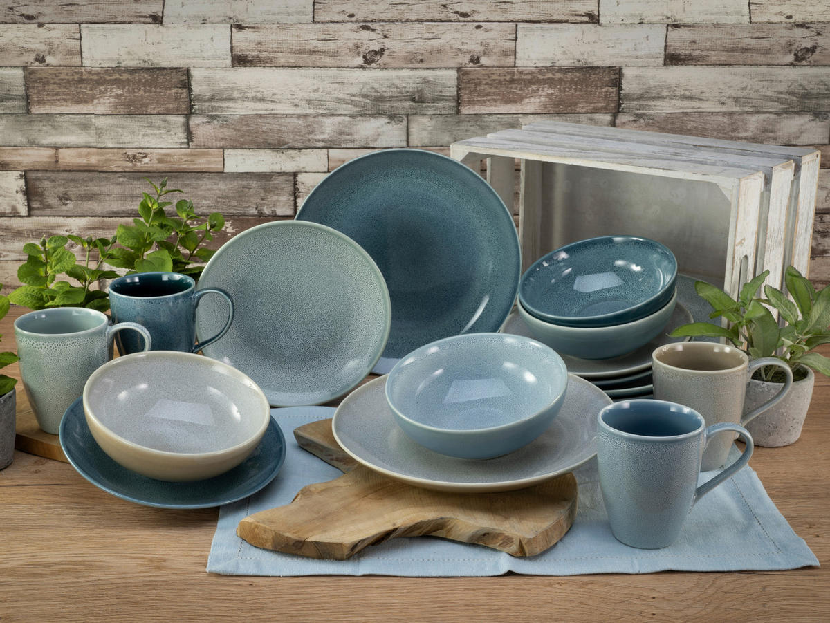 KOMBISERVICE 16-teilig  - Multicolor, MODERN, Keramik (35/35/34cm) - Creatable