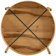 COUCHTISCH Eiche furniert, massiv 77/77/39 cm rund Eichefarben  - Eichefarben, Design, Holz/Holzwerkstoff (77/77/39cm) - Ambia Home