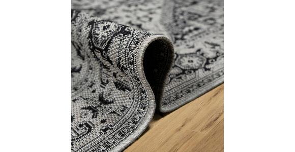 OUTDOORTEPPICH 160/230 cm Plutus Grau, Schwarz  - Schwarz/Grau, Design, Kunststoff (160/230cm) - Novel