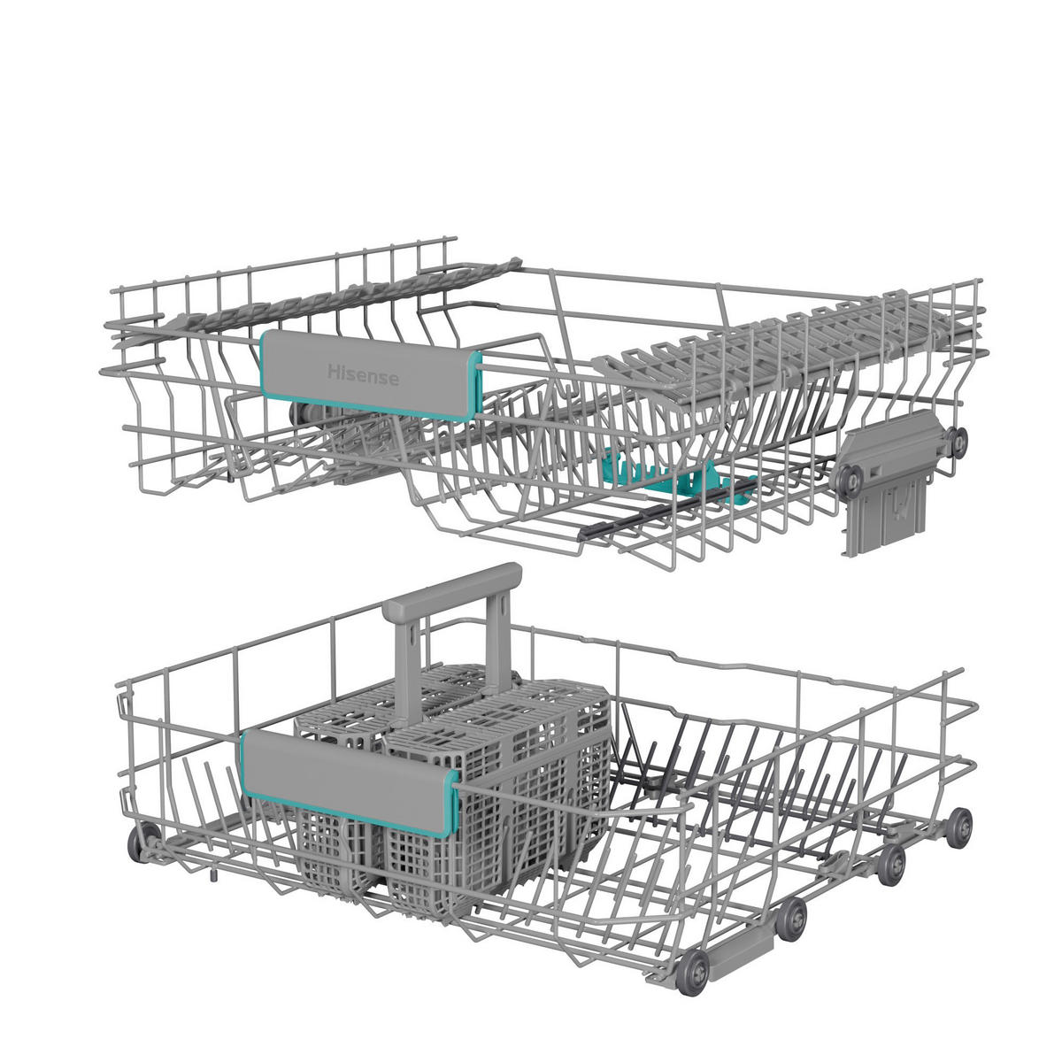 GESCHIRRSPÜLER HV642C65  - Edelstahlfarben, Basics, Metall (64/88/66,5cm) - Hisense