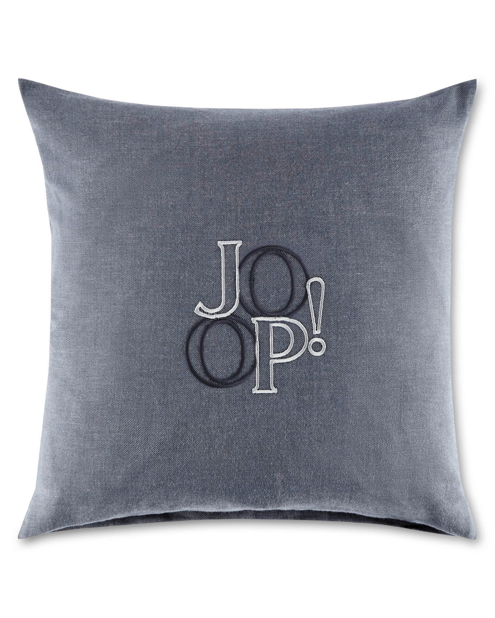 ZIERKISSEN Soft Label 35/35 cm  - Blau, Design, Textil (35/35cm) - Joop!