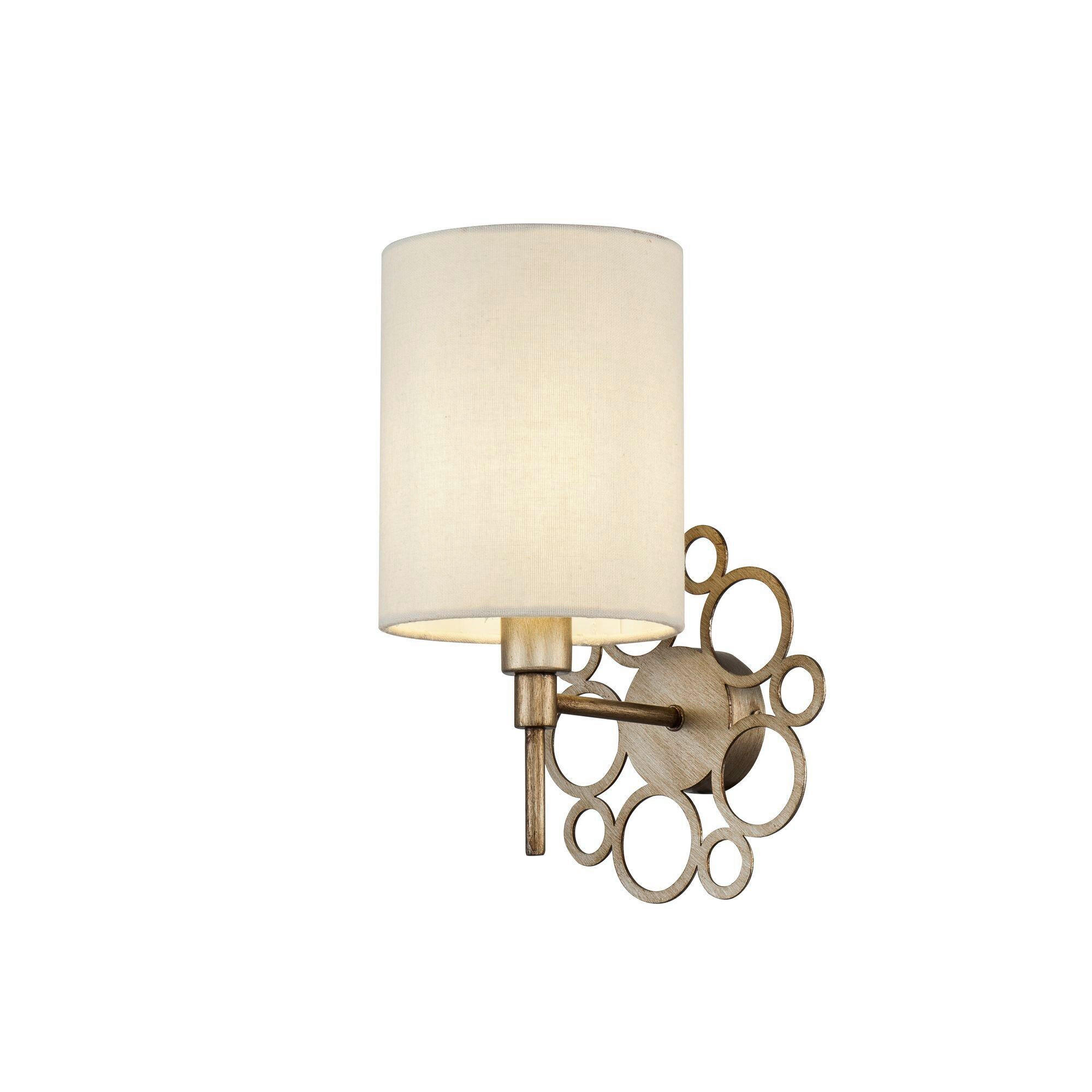 WANDLEUCHTE House 18/30/19 cm   - Goldfarben/Creme, Trend, Kunststoff/Textil (18/30/19cm) - MAYTONI